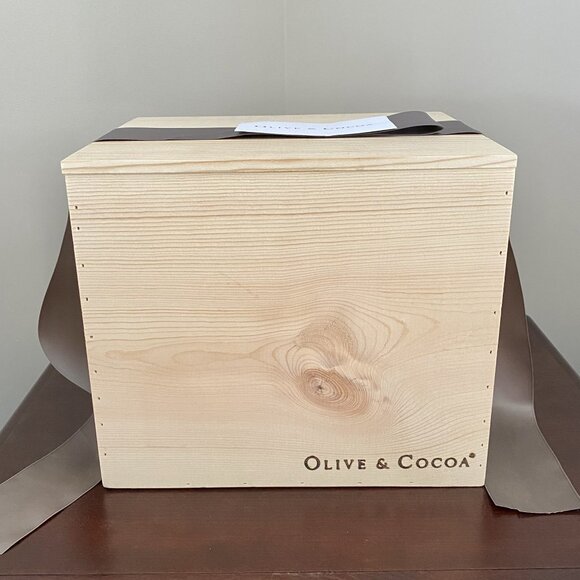Olive & Cocoa Unfinished Wood Crate NWOT - Picture 4 of 12